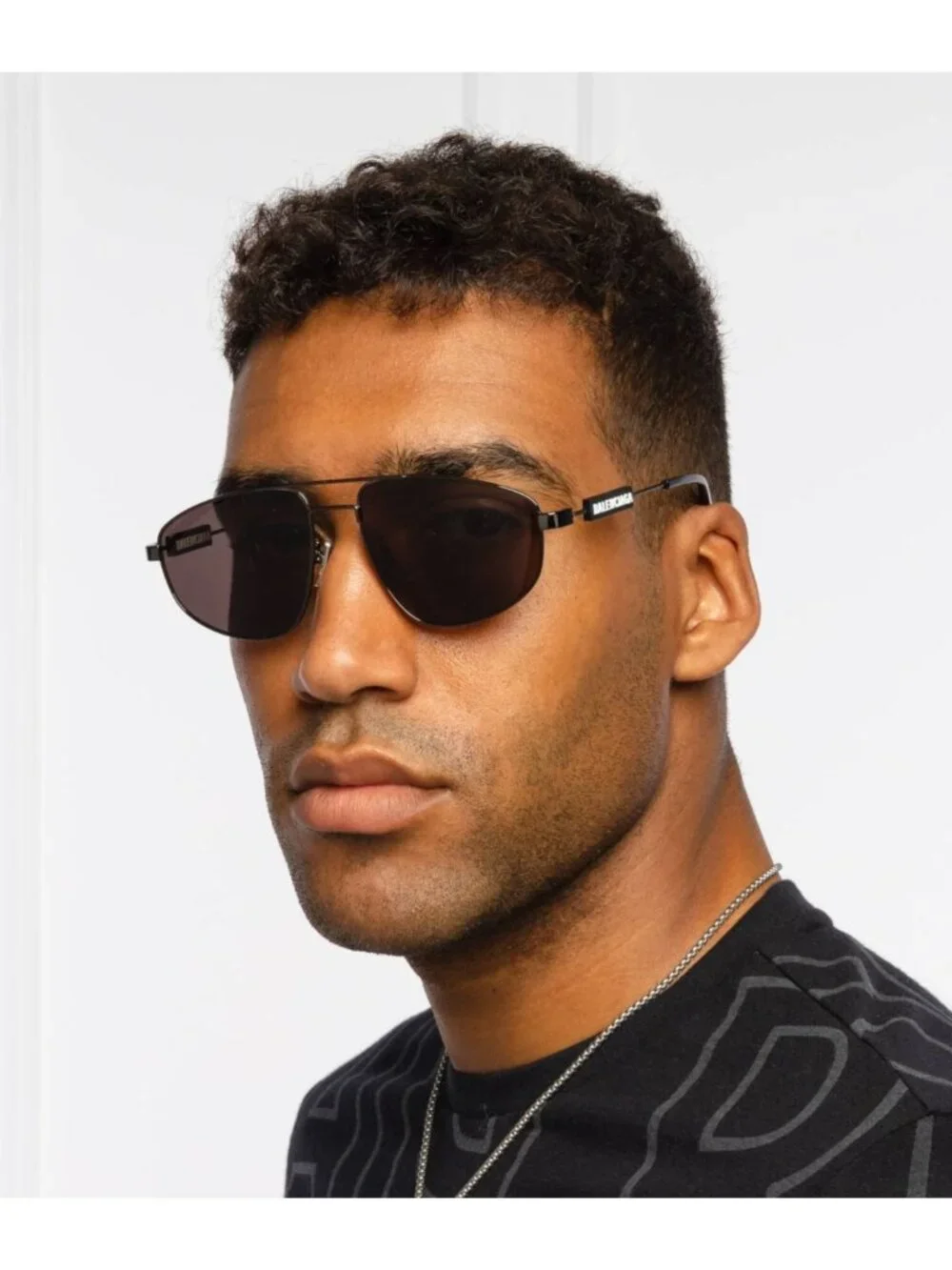 NEW BALENCIAGA BB0115S 001 SUNGLASSES BLACK PILOT UNISEX EYEWEAR BALENCIAGA